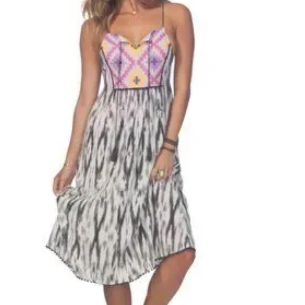 Ripcurl Womens Multicolor Halter Beach Summer Dress Size‎ Medium